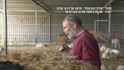 צפו: "אדון הגבעות" סרטו התיעודי של רועי שרון