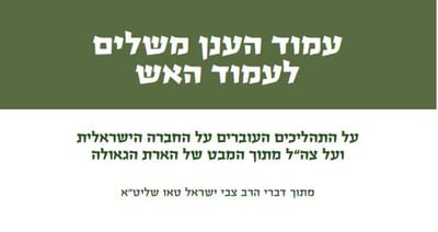 להורדה: החוברת של הרב טאו נגד הרמטכ"ל