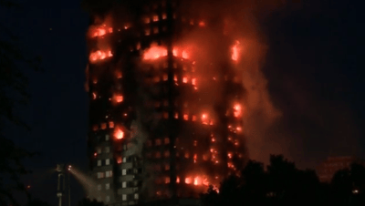לכודים ופצועים: שריפת ענק במגדל מגורים בלונדון