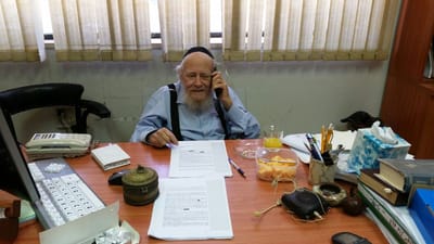 הנשיא התקשר לאחל מזל טוב לרב שטיינזלץ. האזינו