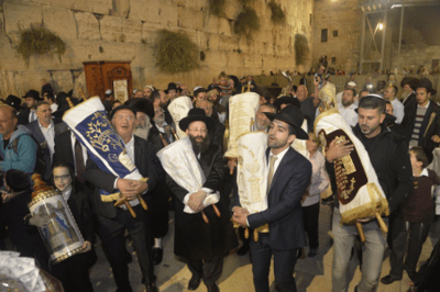 שידור חי: לראשונה הקפות שניות בכותל