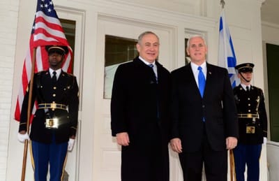 ייפגשו שוב בישראל. סגן נשיא ארה"ב מייק פנס עם ראש הממשלה נתניהו