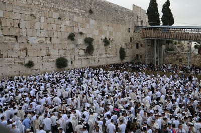 צפו: תפילת ישיבות ההסדר בכותל ביום ירושלים