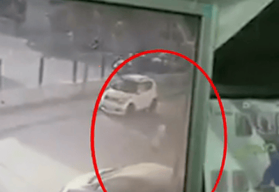 לא יאמן: עבר ליד טיל שנפל בשדרות ויצא ללא פגע. צפו