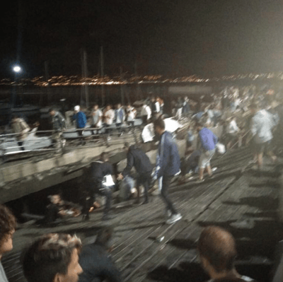 ספרד: מאות פצועים לאחר קריסת רציף בפסטיבל