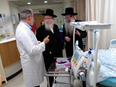 ליצמן ביקר את הרב הלפרין. התפללו לרפואתו