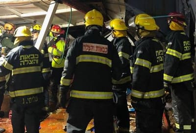 נזקי הגשם: אדם נהרג מקריסת קיר בטון בירושלים