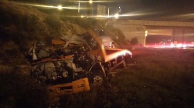 כביש 5: רכב גרר התפוצץ במהלך נסיעה; הנהג נהרג