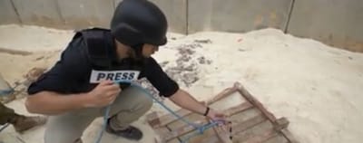 צפו: רשת CNN תיעדה את מנהרת הטרור בגבול ישראל
