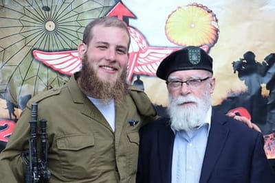 נכדו של הקולונל החרדי התגייס לצנחנים