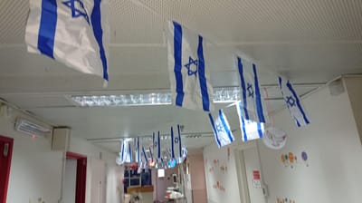 עובדים בביה"ח נדרשו להסיר דגלי ישראל מהמחלקות