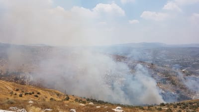 כובתה השריפה ביצהר: התושבים שבים לבתיהם