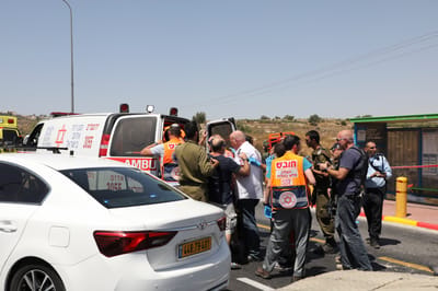 זירת הפיגוע בצומת אלעזר