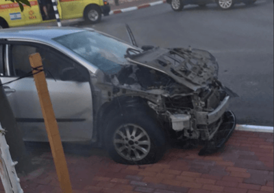 חשד לנסיון חיסול: פצוע קשה בפיצוץ רכב בנשר