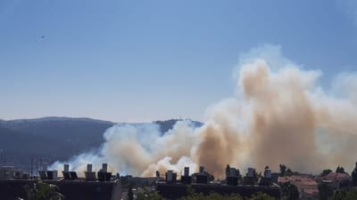 שריפת ענק במבשרת ציון: החל פינוי תושבים מקו האש