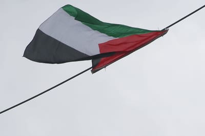 שוב נתלה דגל פלסטין בבירה: הפעם במאה שערים