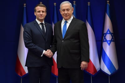 נתניהו לוחץ על מקרון: הצטרף לסנקציות נגד איראן