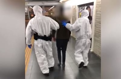 צפו: חולה קורונה ברח מביה"ח, נלכד ברכבת ונעצר