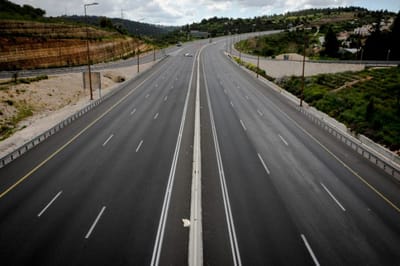 כביש 1 הכניסה לירושלים נחסמת על ידי שוטרים