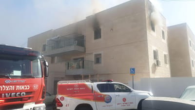 שריפה בבניין בירושלים: הוסר החשש ללכודים