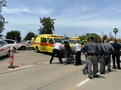 מאבטח נדקר בכניסה לבית החולים תל השומר
