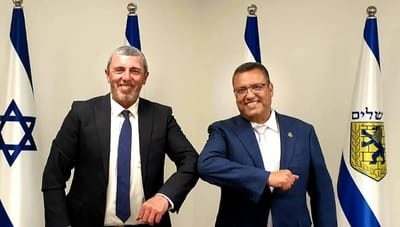 הרב רפי פרץ נפגש עם ראש עיריית ירושלים