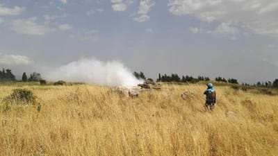 צפו: שני טנקים של צה"ל חצו את גדר הגבול עם לבנון