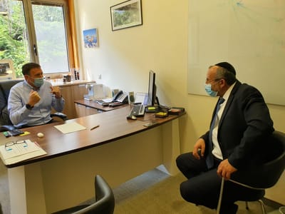 פגישה בין שר הדתות למתן כהנא לקידום הרבנות ורבני עיר