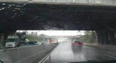 יום שני ברציפות: גשם חזק יורד במרכז הארץ. צפו