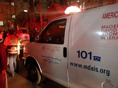 תינוק בן שנה וחצי נפצע קשה בתאונה בירושלים