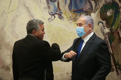 נתניהו ופרץ