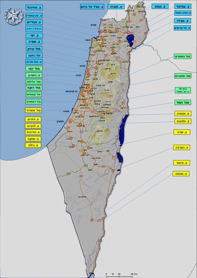 מפת המחסומים המלאה