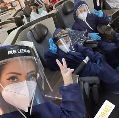 ניקול ראידמן חוזרת לארץ: כל טיסה היא רולטה רוסית