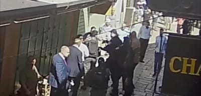 צפו: כך ערבי תקף יהודי בעיר העתיקה