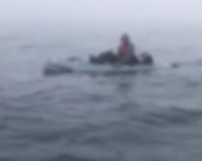 צפו: כך חולץ שייט שנעלם בערפל 3 קילומטרים מהחוף