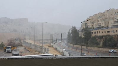 זה הגיע: שלג החל לרדת בירושלים