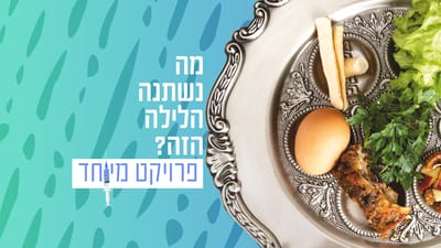 "חגגנו את ליל הסדר לבד אבל הכי ביחד"