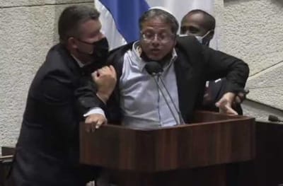 אחמד טיבי סילק את איתמר בן גביר מדוכן הכנסת