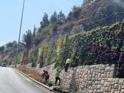 השער החדש: "הקיר הירוק" נחנך בכניסה לירושלים