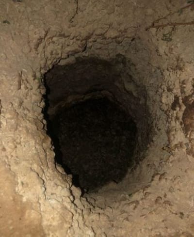 חור המנהרה ממנה ברחו המחבלים (סעיף 27א')