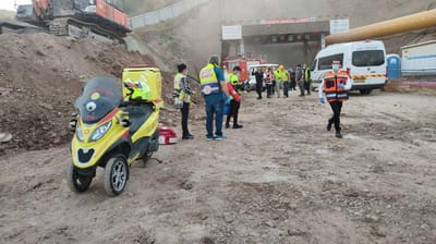 שריפה במנהרה בכוכב הירדן: עשרות נלכדו במקום