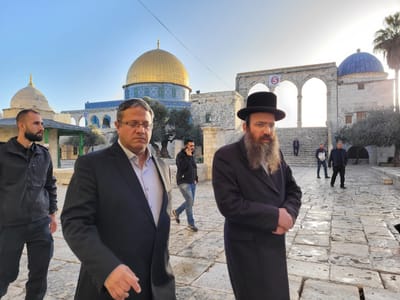 המשטרה לא מנעה: בן גביר עלה להר הבית