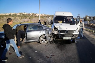 תאונה עם פלסטינים ליד אפרת