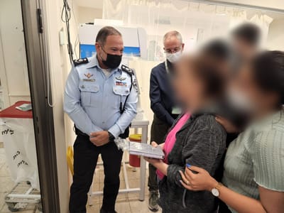 המפכ"ל ביקר את פצועי הפיגוע מאלעד