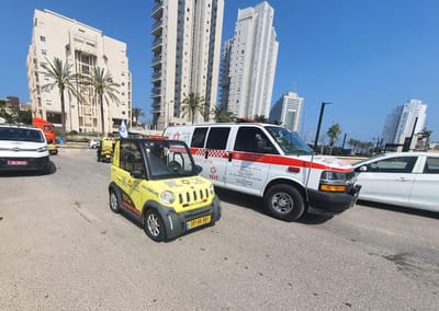 אירוע ירי בנתניה: דיווח על אדם שנמצא ירוי ברכב