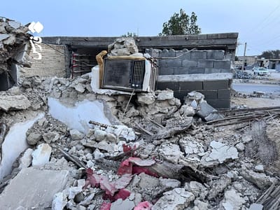 הכפר נהרס כליל: רעידת אדמה קטלנית בדרום איראן