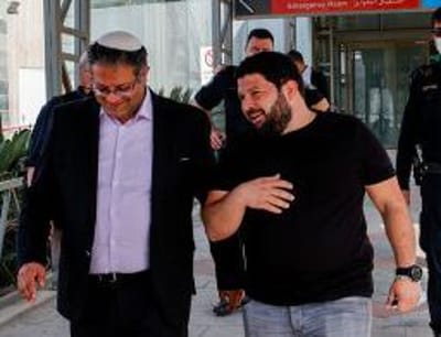 אלמוג כהן ובן גביר בבית חולים סורוקה בבאר שבע /