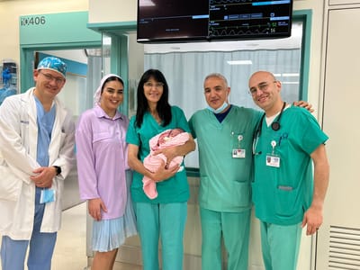 נס לשנה החדשה: תמר ילדה את בתה אחרי התקף לב