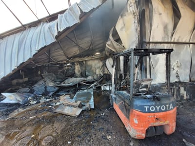 ביום כיפור: פורעים הציתו משק ישראלי בישוב מחולה