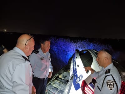 אין הרתעה: כיוונו נשק על שוטרים ונעצרו בתום מרדף